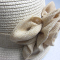 Ladies Elegant Paper Straw Hat With Big Flower