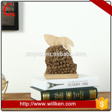 Handmade novelty wood rabbit animal craft for gift wedding decor