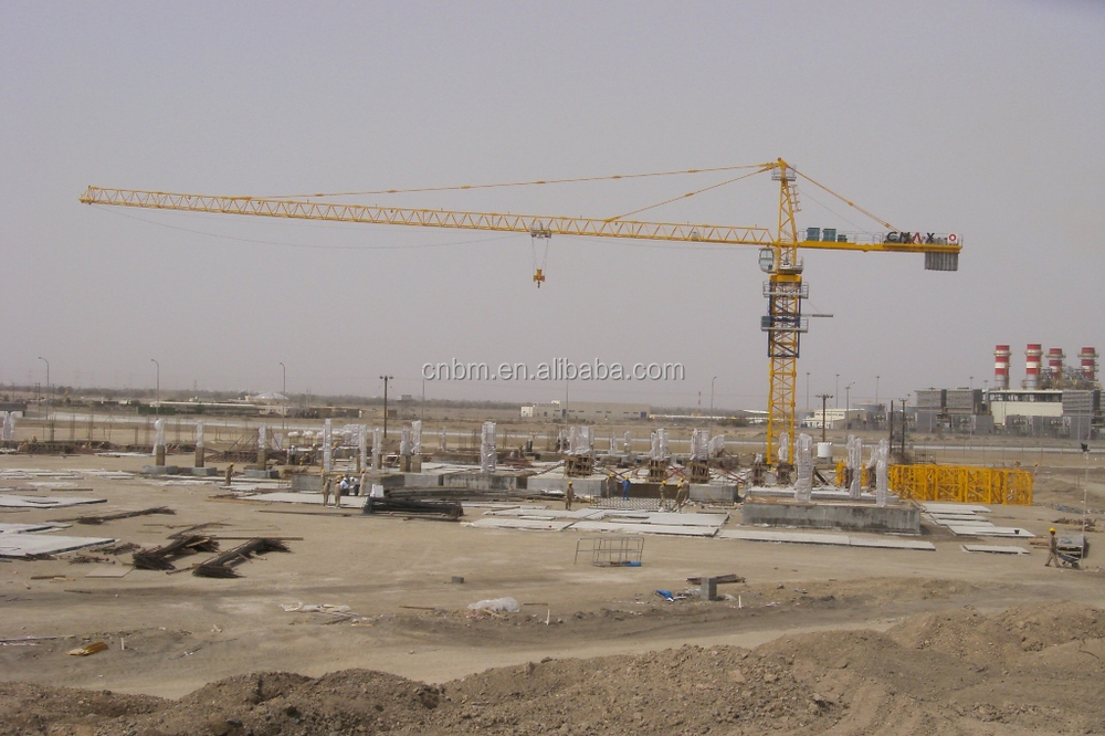 TC6014 8T self erected tower crane with CE ISO certificate