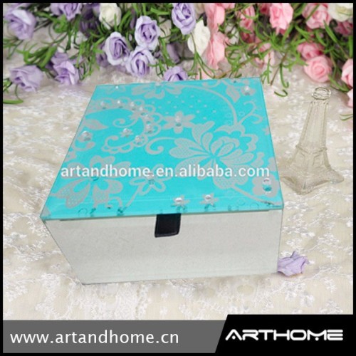 Fashion design blue jewelry box for women