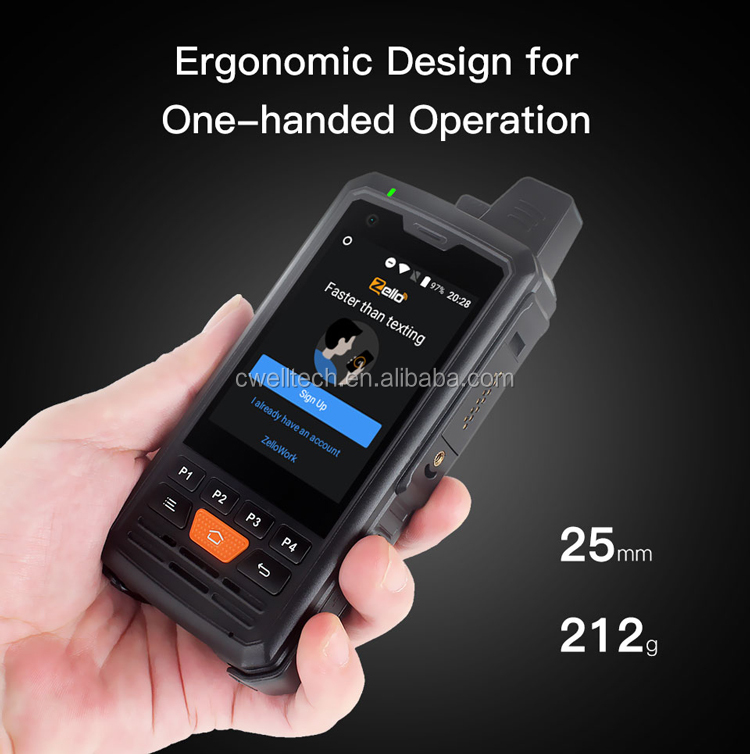 UNIWA F50 Industrial Quad Core 4G LTE Rugged Walkie Talkie Mobile Phone For Army