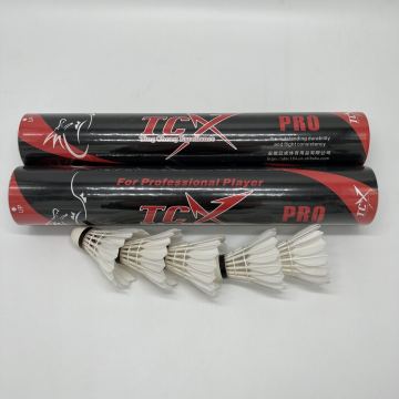 TCX-PRO Shuttlecock: The Most Durable Goose Feather Badminton Shuttlecock for Professionals