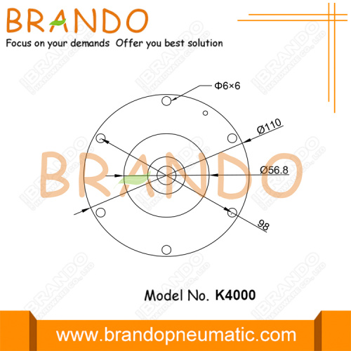 Kit de diaphragme de soupape d&#39;impulsion de type goyen K4000