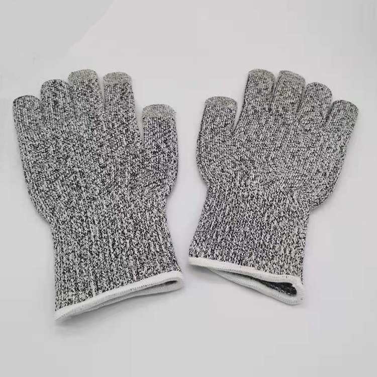 Grade 5 Touch Screen Cut Resistant Gloves Anti-Cut Safety HPPE level 5 Hand Gloves for Kitchen