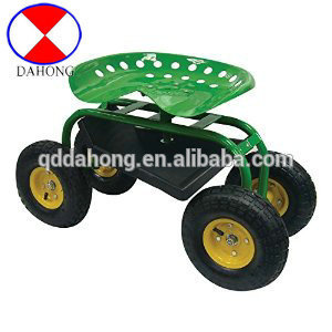 garden tool cart, seat cart, easy moving garden cart,garden scooter cart