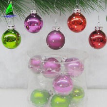 Wholesale Cute round small christmas tree balls ornament bauble for Xmas tree decoration