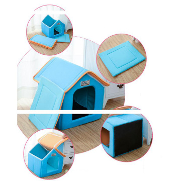 Pet items in small dog house