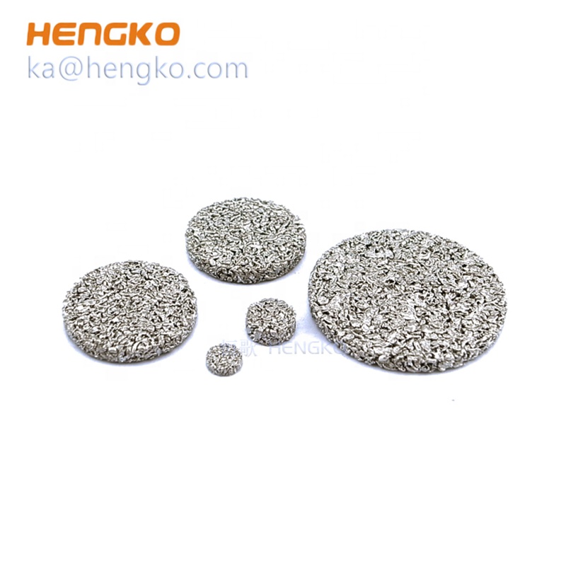 Microns porous stainless steel sintered metal powder filter discs