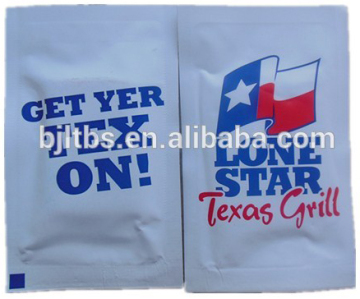 Single alcohol wet wipe