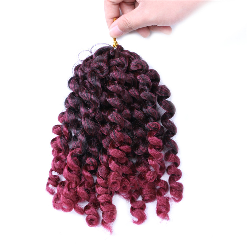 Ringlet Jumpy Wand Curl Crochet Braids Bouncy Jamaican Twist 8inch 20roots