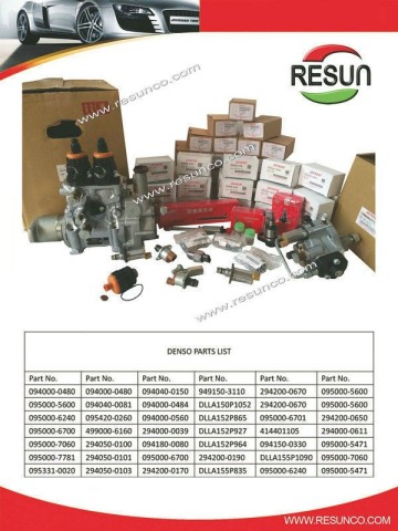 DENSO diesel fuel injection pump parts