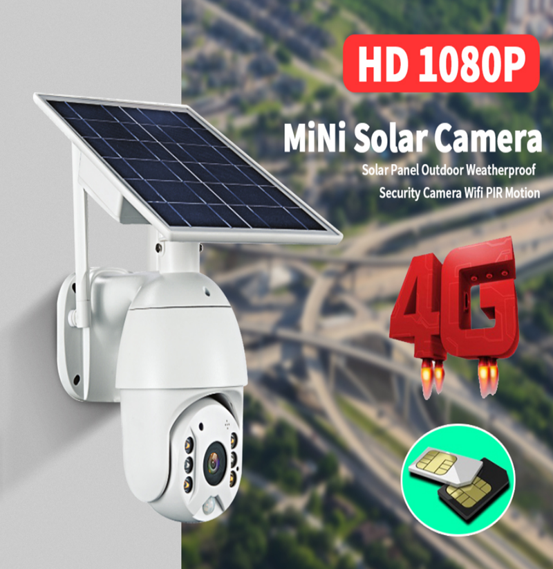 Solar security camera for garage