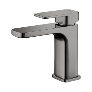 Square bathroom basin faucet