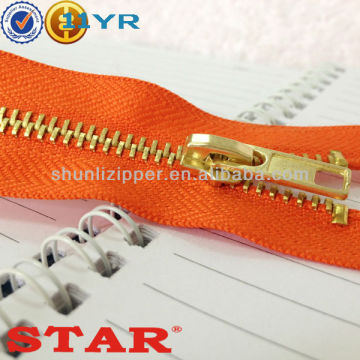 fancy metal jacket zippers for jacket