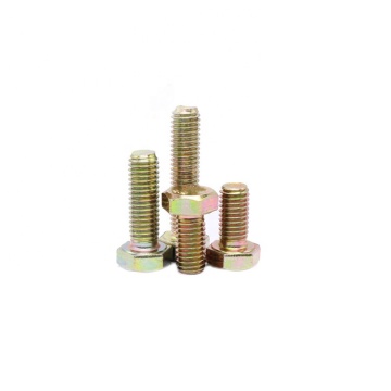 Yellow Zinc Hex Bolts Carbon Steel Bolts