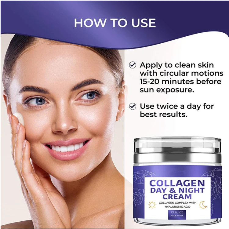 Collagen Cream Organic Anti Aging Face Moisturizer Skin Care Crean