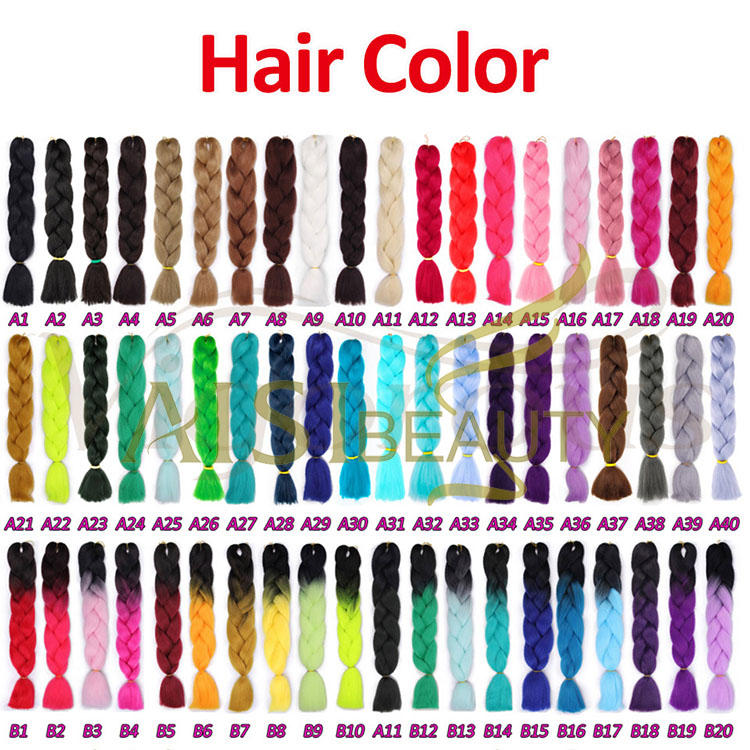 Aisi Beauty Topselling Wholesale Cheap Vendor Ombre Color Jumbo Box Braid Twist Synthetic Crochet Braiding Hair Extensions