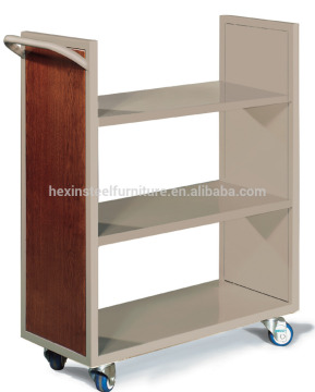 steel book cart book carrier book conveyor 3 lever book cart