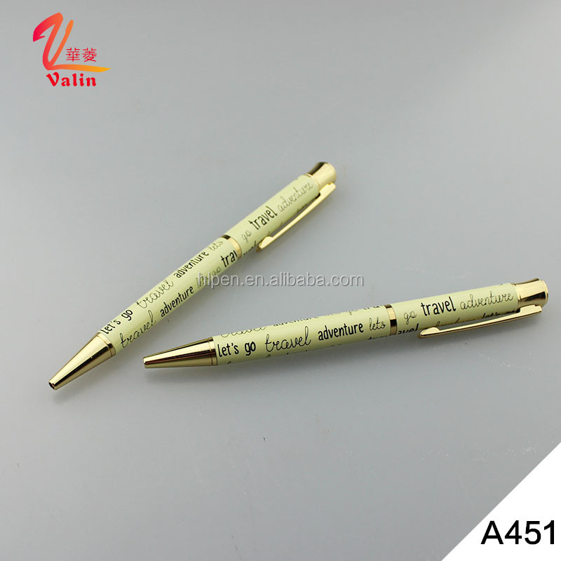 Novelty pen graphic designing heat transfer pattern and logo pen