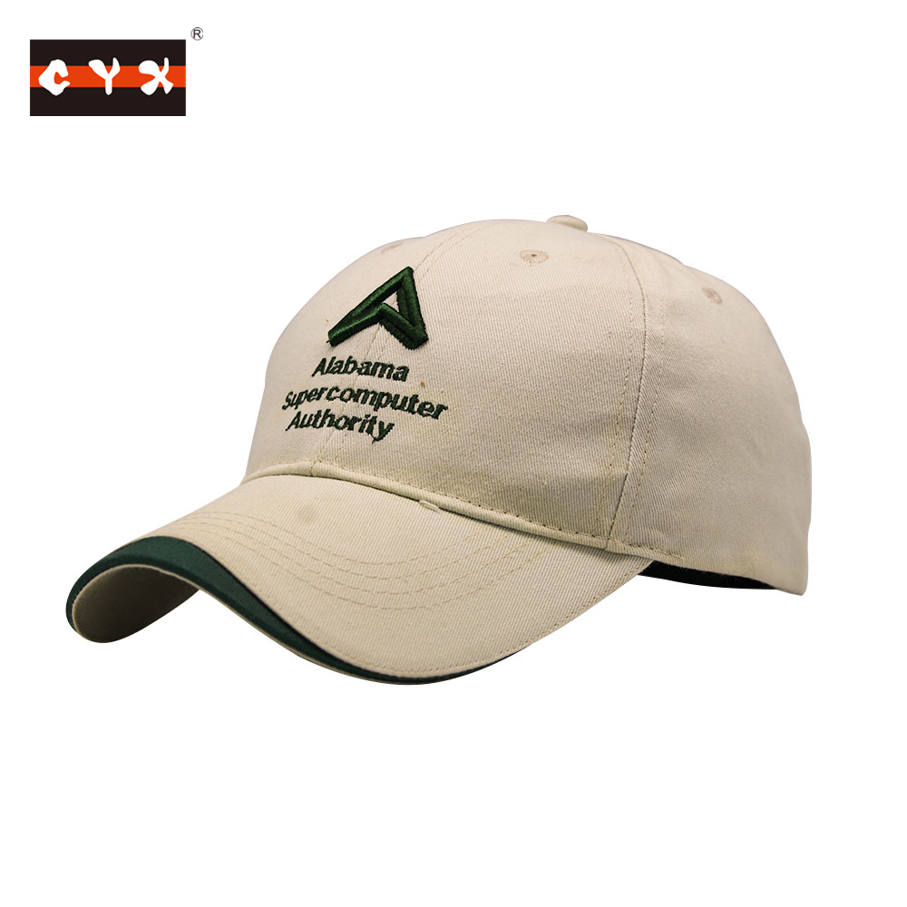 Custom brand cotton structured baseball caps logo design free