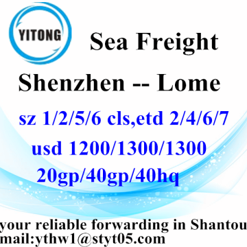 Shenzhen Sea Freight Shipping Services to Lome