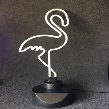 Flamingo Design Display Lamp: Neon Sculpture