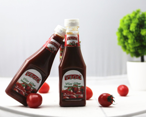 wholesale squeeze bottle plastic bottle 340g tomato ketchup