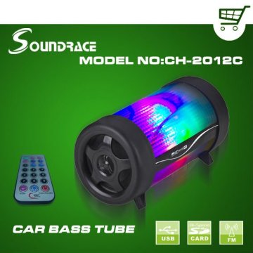 Digital Car bass tube with 4 inch speaker