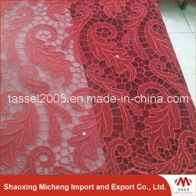 Hot Sell Red Lace with Stone 3038