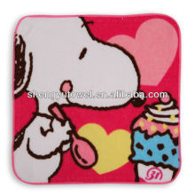 100% cotton printing snoopy hand towel