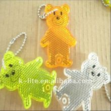 Bear shape reflective keychains