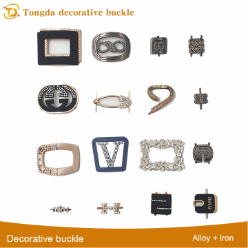 Flash Diamond Alloy Shoe Buckle Luxury Decor