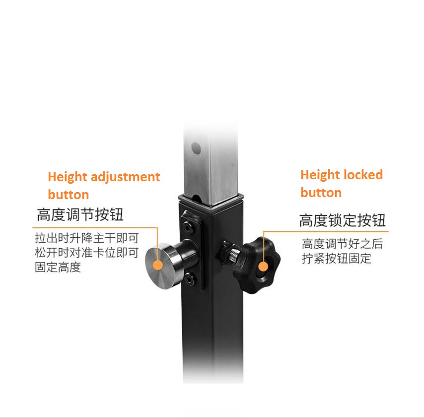 Fixed Button For Height Adjustable Funtion