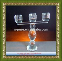 customized crystal candle holder,3 arms crystal candle holder