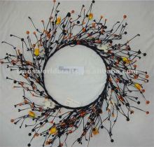 Artificial mixed berry wreath