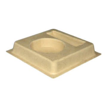 Biodegradable bamboo fiber packaging pulp tray