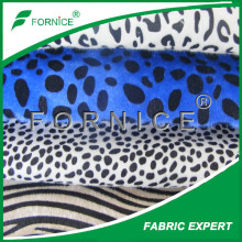 China supplier animal print faux fur