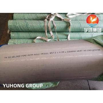 ASTM A312 TP316l stainless steel welded pipe weight