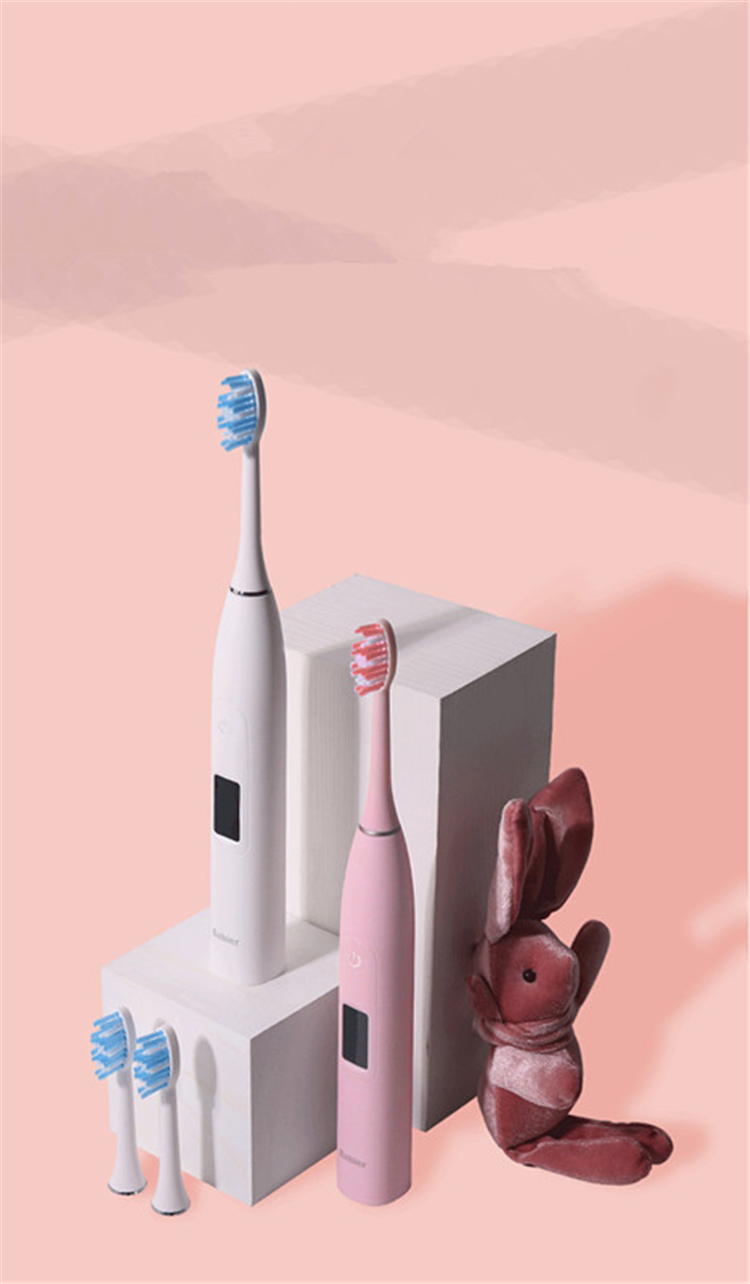 الصين بالجملة مجموعة فرشاة الأسنان الكهربائية عن طريق الفم الأشعة فوق البنفسجية مجموعة ممتازة الجودة فرشاة الأسنان الكهربائية زوجين