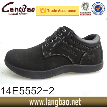 2016 black man casual leather shoe