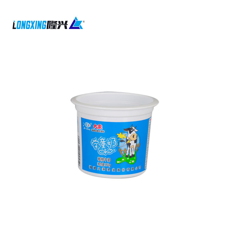 6 oz plastic PP printed plastic yogurt containers