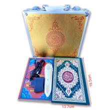 Luxurious High-End M9 Golden Quran Reading Pen Set with Smart Learning Machine and Small Aluminum Box
