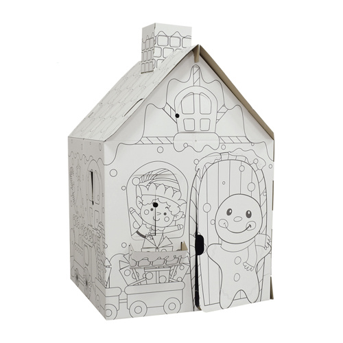 DIY toy house shape paper box