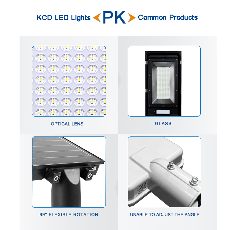 KCD Integrated Solar Street Light 80w Lifepo4 Battery