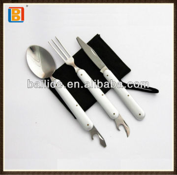 2017 Children Multi Stainless Steel Cutlery Camping Knife Set