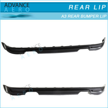 For 2006 2007 2008 2009 AUDI A3 TYPE-A POLY URETHANE REAR BUMPER LIP SPOILER BODYKITS BLACK