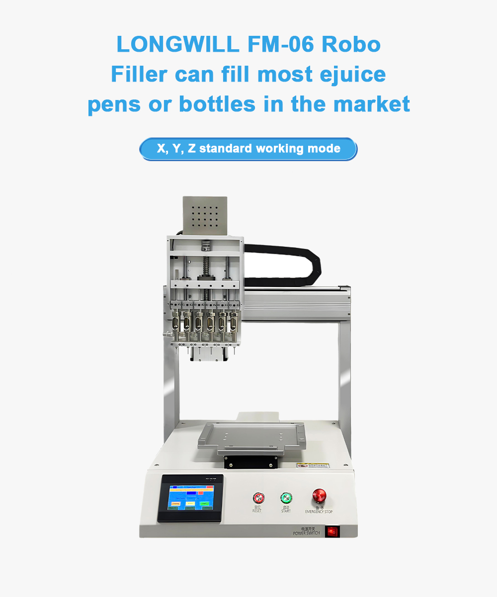 Machina de llenado de vape desechable de 6 cabezas 6 Heads Disposable vape filling machine