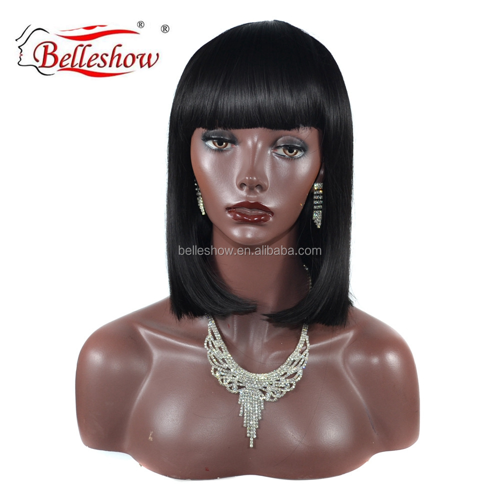 Hot sell wholesale cheap fashion women's short hair wig hat bobo head wig hat for young girl wigs