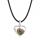 Amor Unakite Heart Birthstone Pendse Collares de piedras preciosas para mujeres