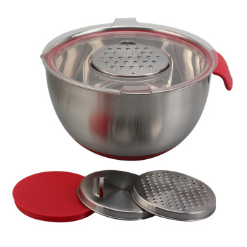 Stainless Steel Mixing Bowl with Graters